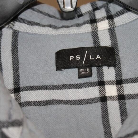 2 PacSun PS/LA Boyfriend Flannel Plaid Long Sleeve XS/S Button Down Shirt Top - Picture 3 of 7